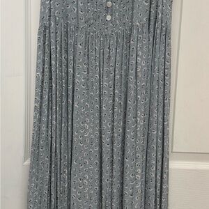 Chic Gray Patterned Maxi Dress